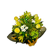 Bouquet,Ramo con tonos Amarillos, gerbera